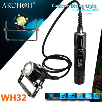 Новый Archon Wh32 Дайвинг фары CREE U2 3000lumens 100 м Дайвинг Фонарик Дайвинг Фары